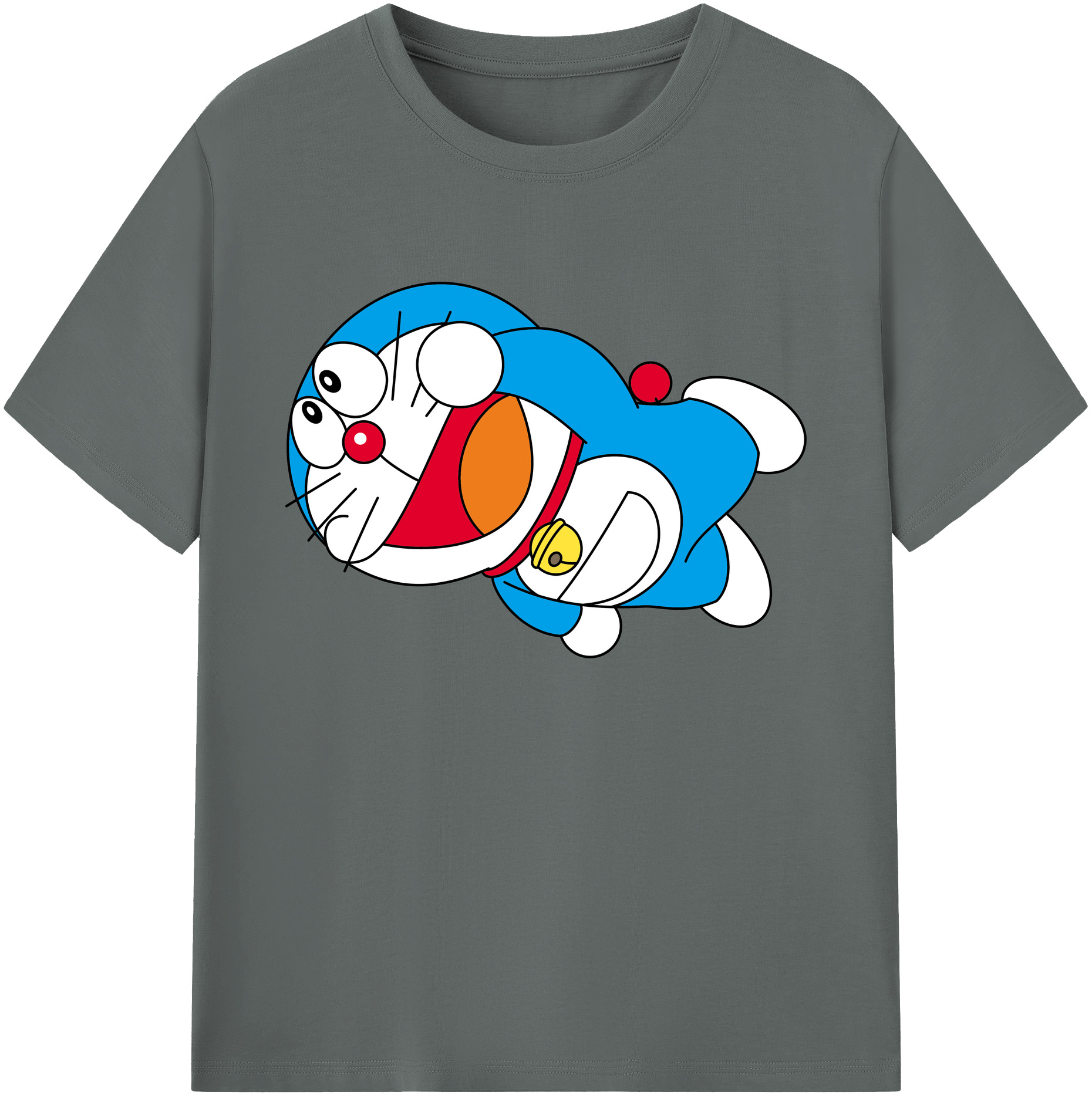 （画像用） ドラえもん Doraemon 綿100％ メンズ半袖Tシャツ｜肌触りやわらか＆通気性